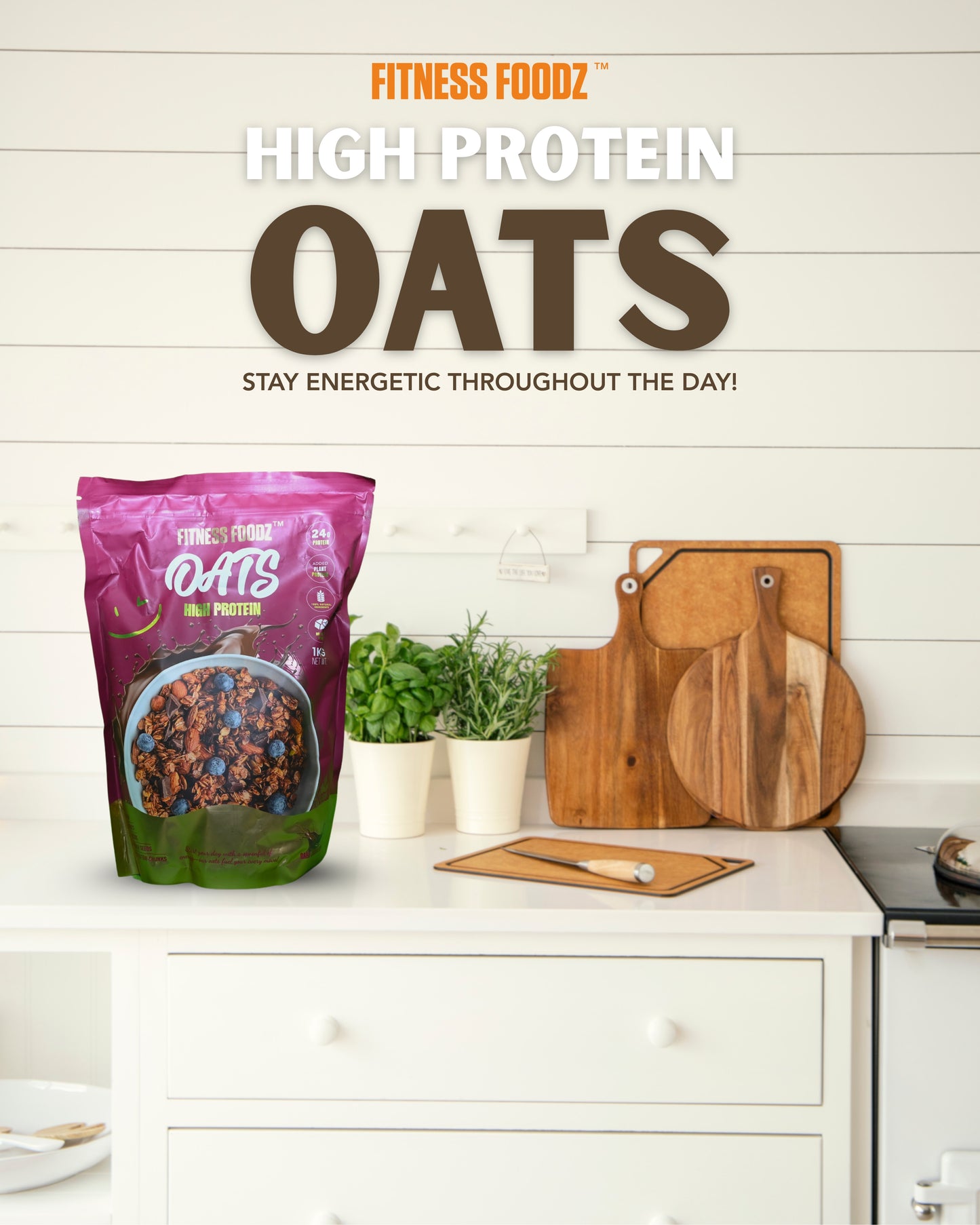 High Protein Oats | 240g Protein | All Natural Ingredients | No Added Sugar