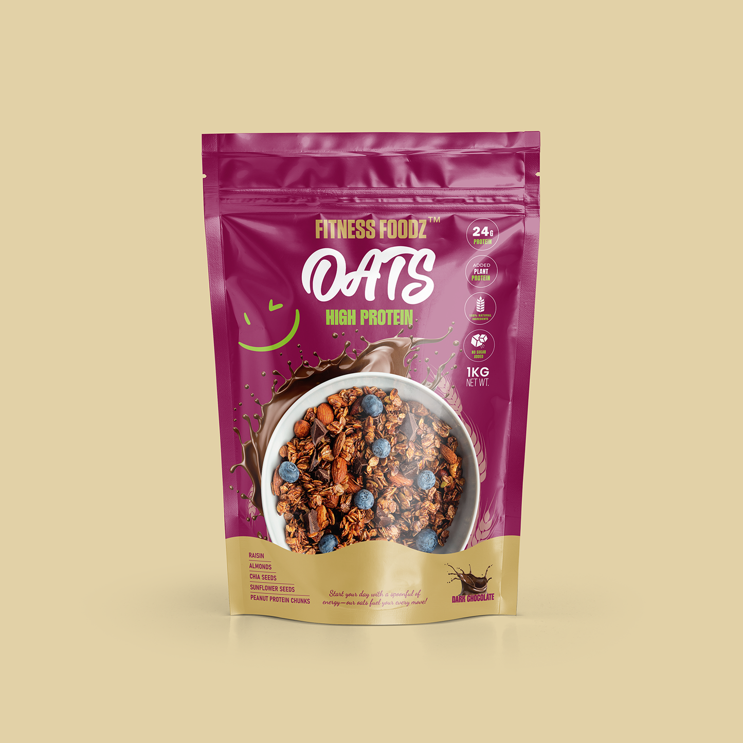 High Protein Oats | 240g Protein | All Natural Ingredients | No Added Sugar